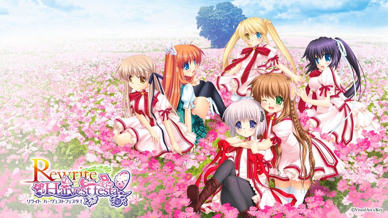 Six Girls in a Flower Field