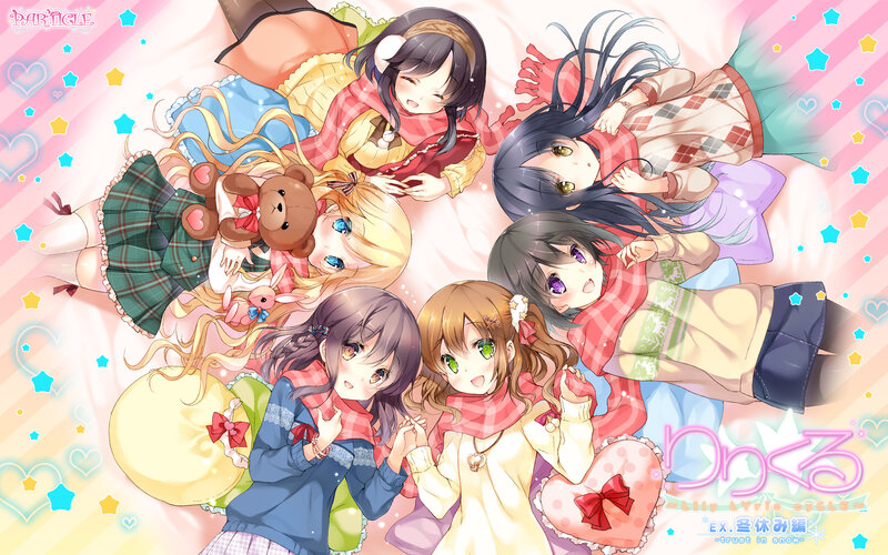 Six Girls in Winter Clothes