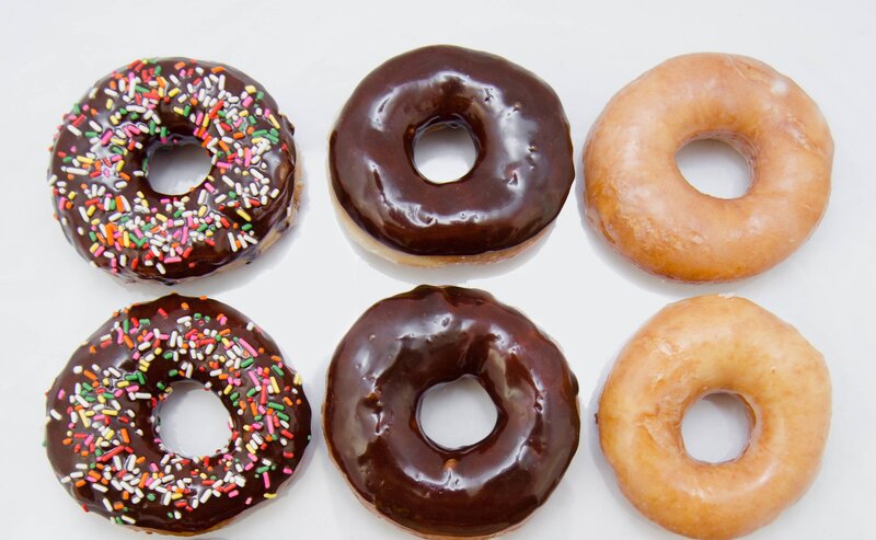 Six Glazed Donuts