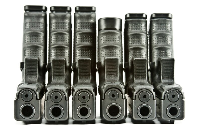 Six Handguns in a Row
