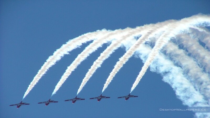 Six Jets in Formation — Blue