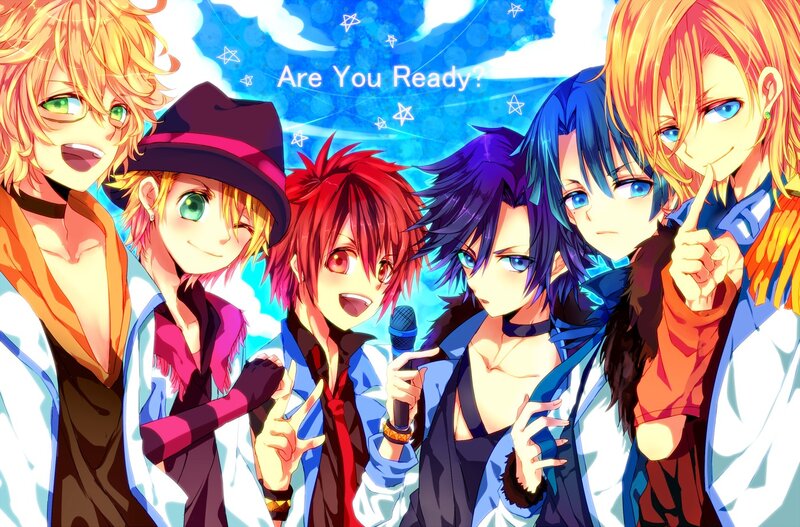 Six Male Anime Characters — Blue, Energetic