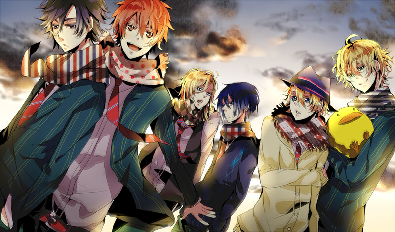 Six Male Anime Characters — Orange