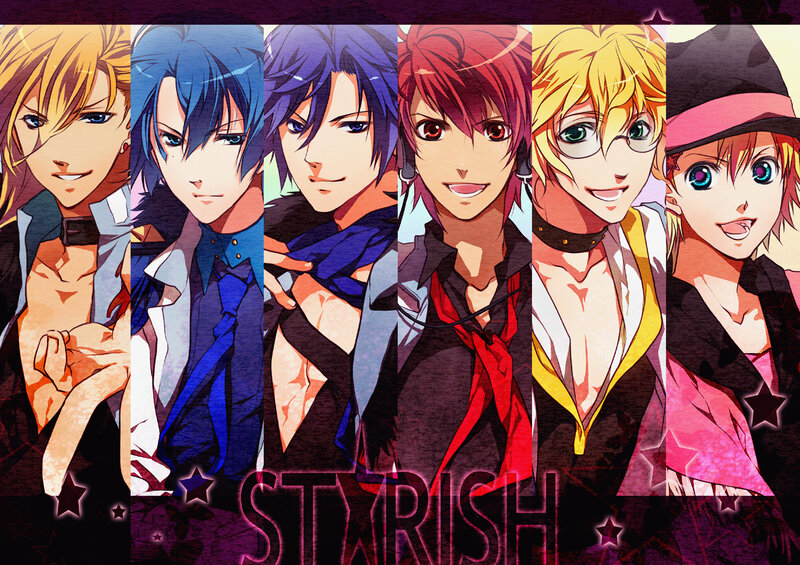 Six Male Anime Characters — Purple, Dramatic