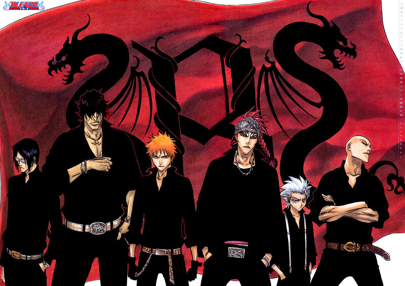Six Male Characters — Red