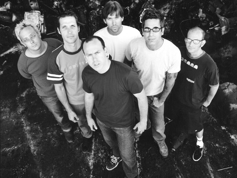 Six Men in a Group — Black, Serious