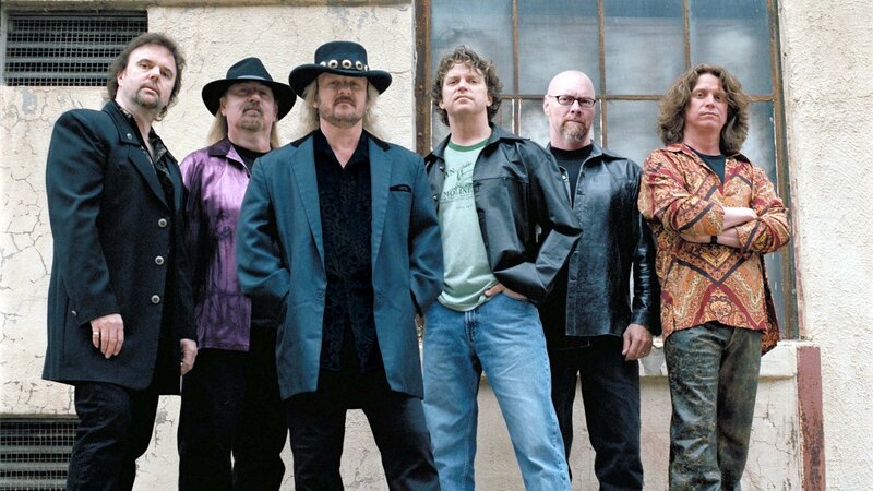 Six Men in Band Attire