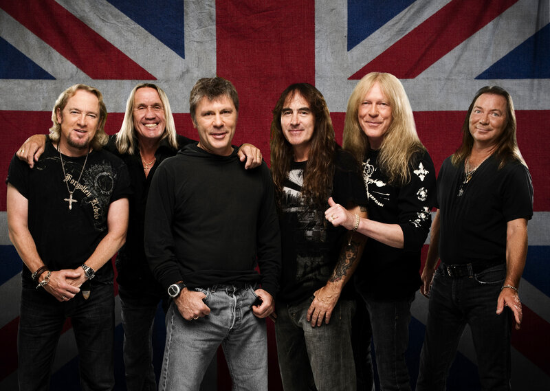Six Men in Front of Flag