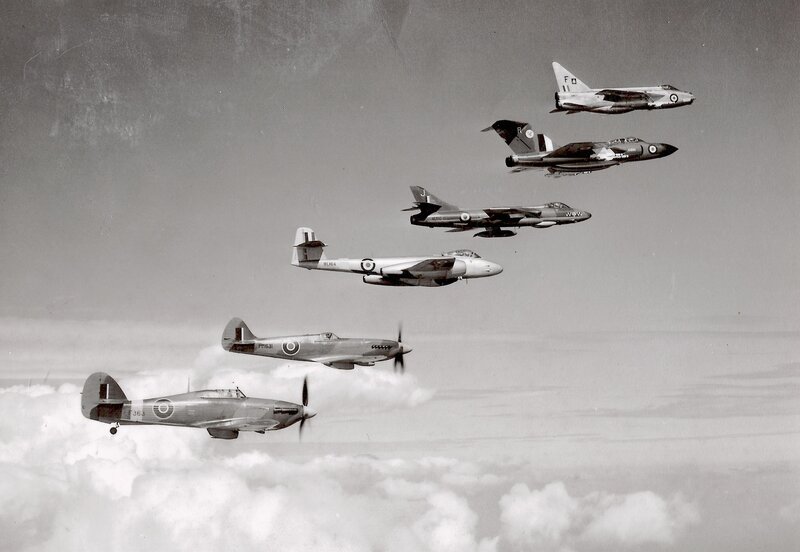 Six Military Aircraft