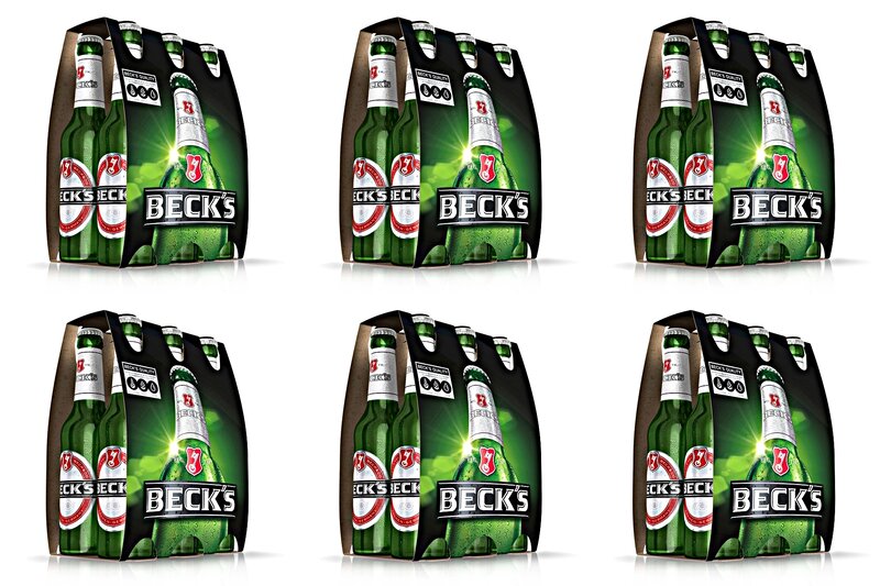 Six-pack of Beck's Beer