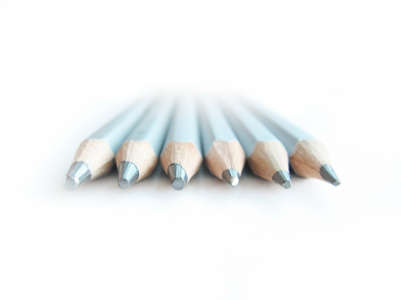 six pencils in a row