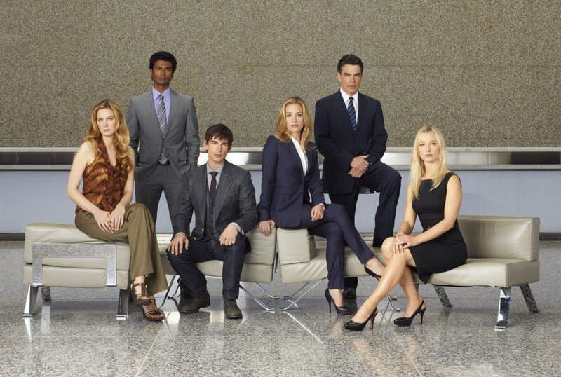 Six People in Business Attire — Gray