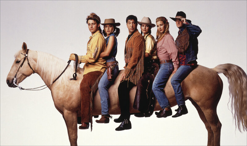 Six People on a Horse — White