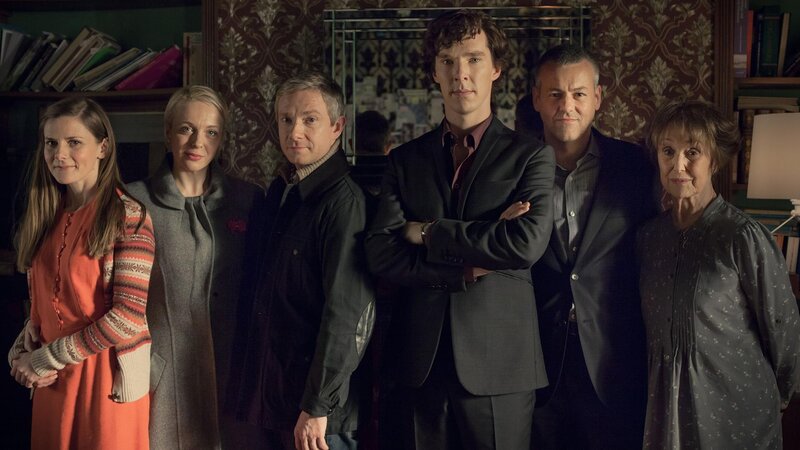 Six People Standing Together — Gray