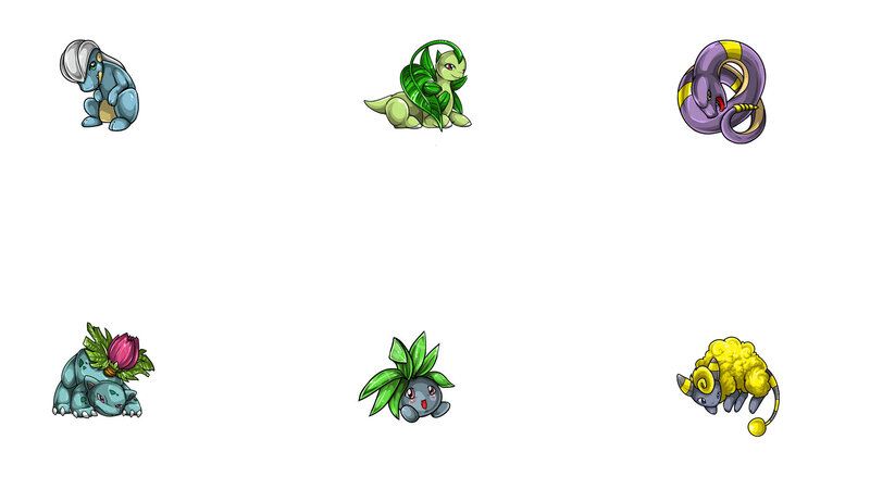 six pokémon characters