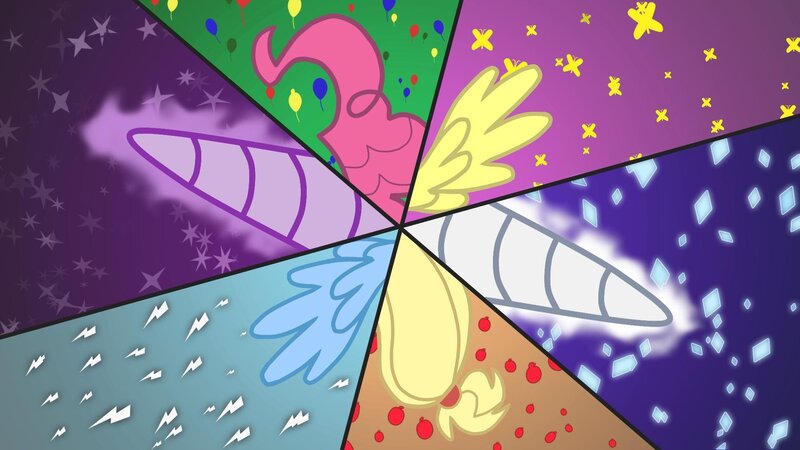 Six Ponies in a Circle — Purple