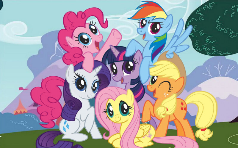 Six Ponies in a Group