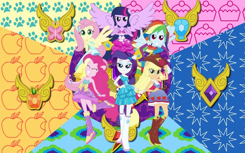 Six Ponies in Dresses