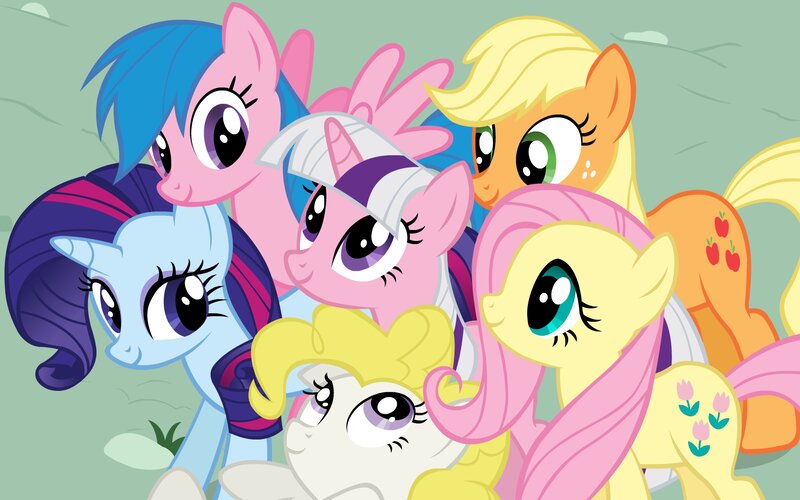 Six Ponies in Group