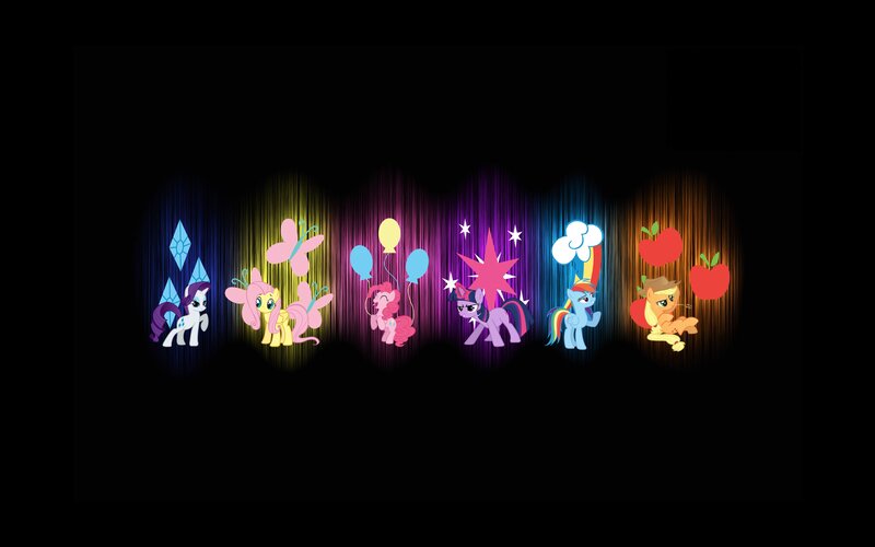 Six Ponies on Stage