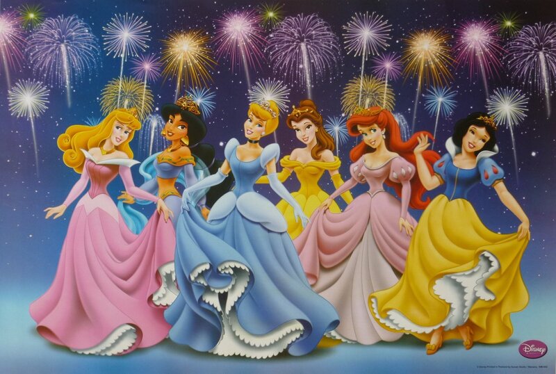 Six Princesses in Gowns