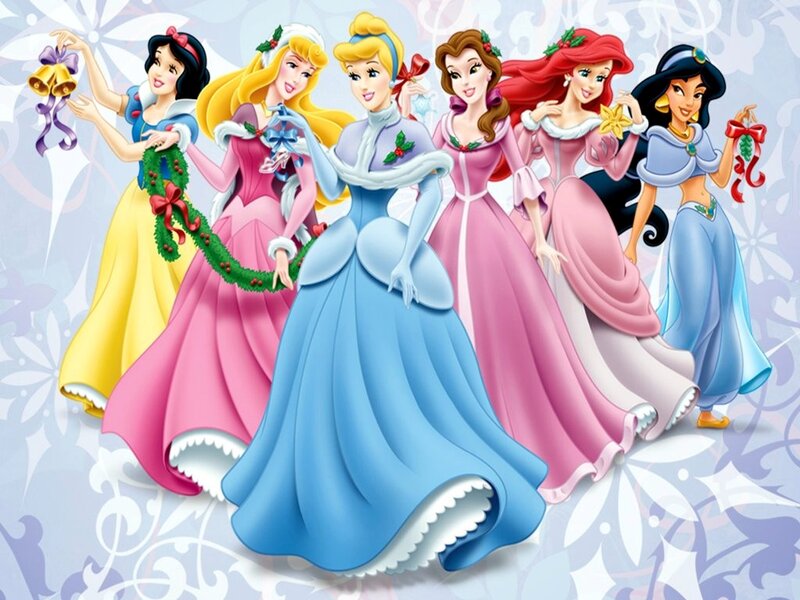 Six Princesses in Holiday Attire