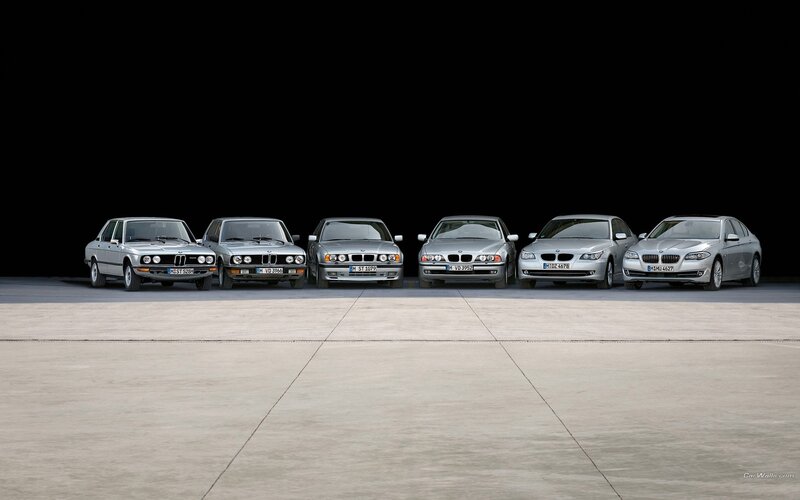 Six Silver BMW Cars — Dramatic, Photograph