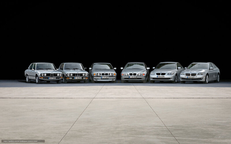 Six Silver BMW Cars