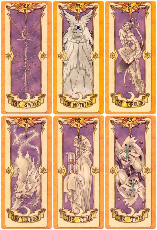 Six Tarot Cards — Purple, Mystical
