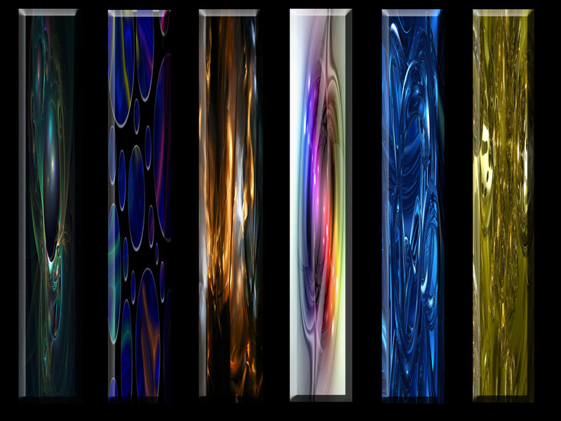 Six Vertical Abstract Panels