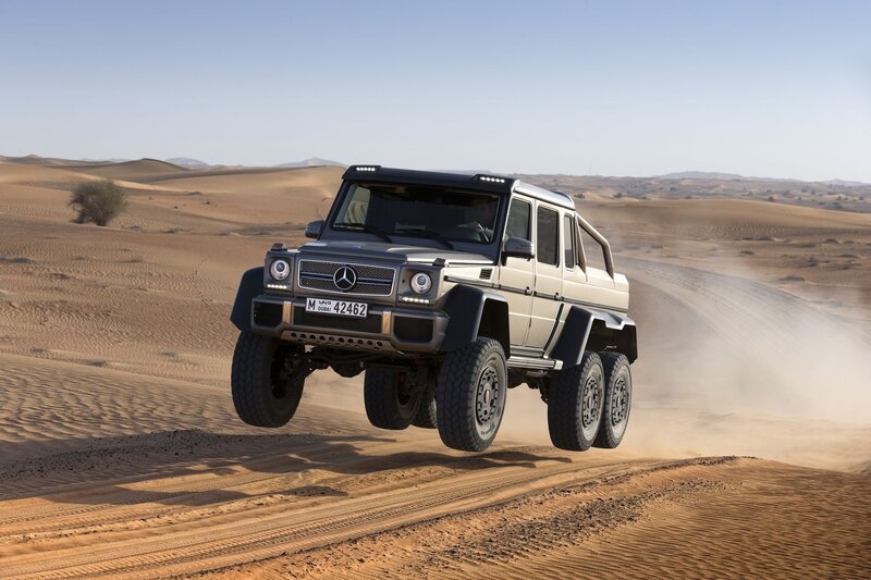 Six-wheeled SUV — Brown