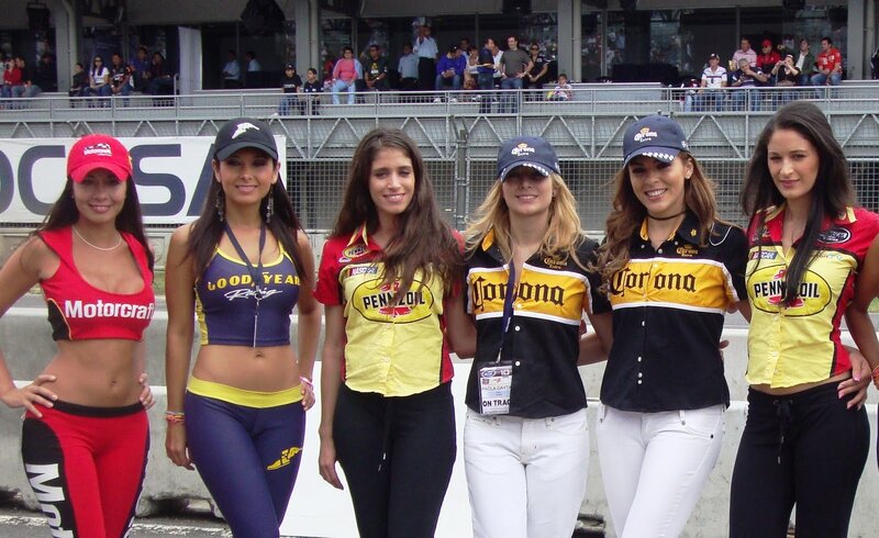 Six Women at Race Track