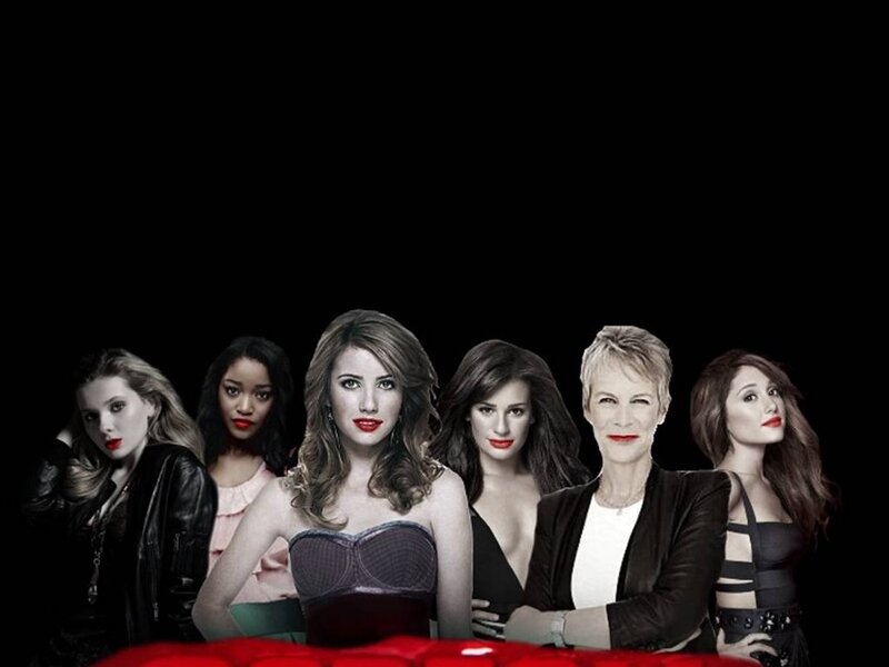 Six Women in Formal Wear