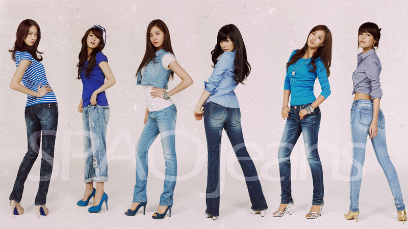 six women in jeans