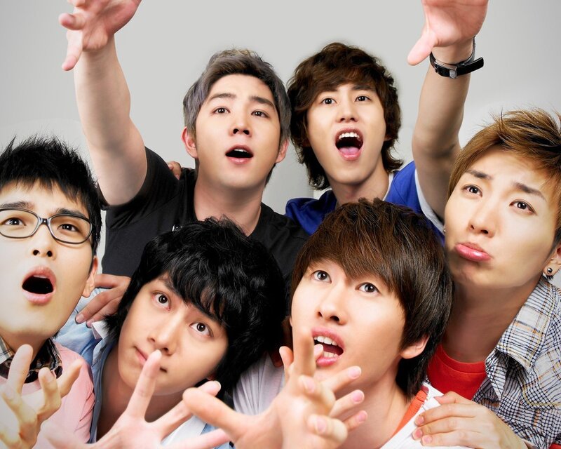 Six Young Men Posing