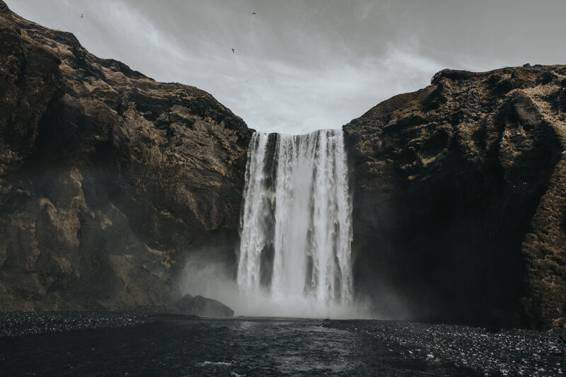 Skógafoss waterfall in Iceland