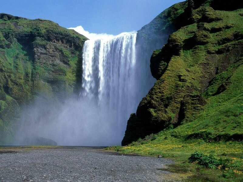 Skógafoss waterfall in Iceland