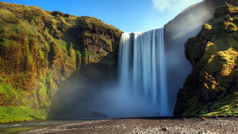 Skógafoss waterfall in Iceland