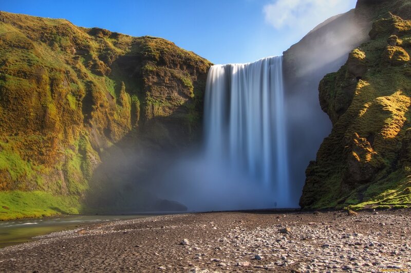 Skógafoss waterfall in Iceland