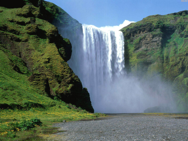 Skógafoss waterfall in Iceland