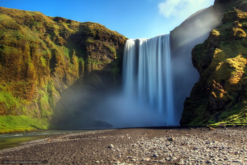 Skógafoss waterfall in Iceland