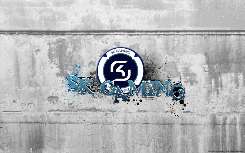 SK Gaming Logo — Gray
