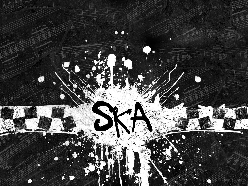 Ska music splatter art