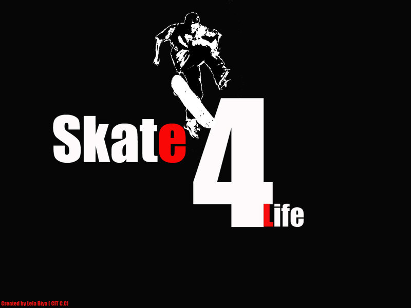 Skate4Life logo design