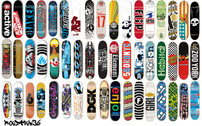 Skateboard Deck Designs Collection
