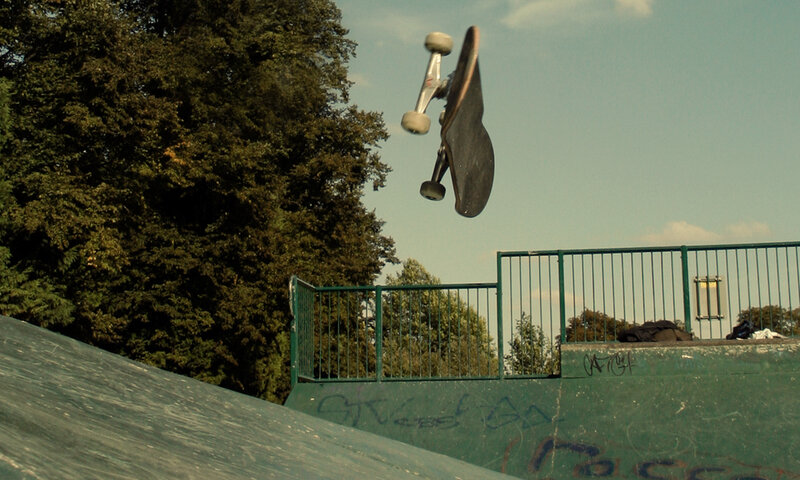 skateboard mid-air trick