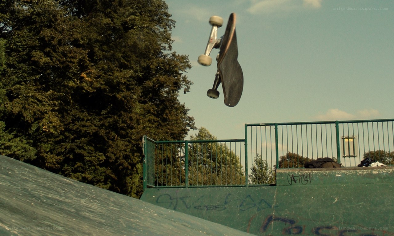 skateboard mid-air trick