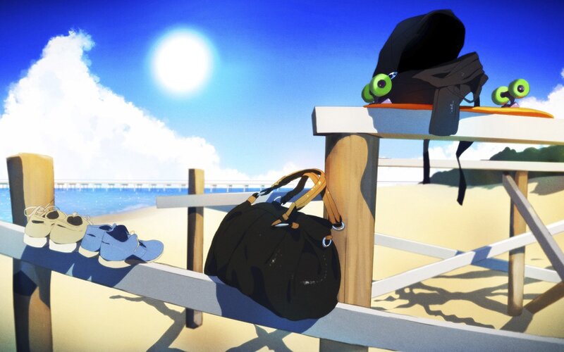 Skateboard on Bench