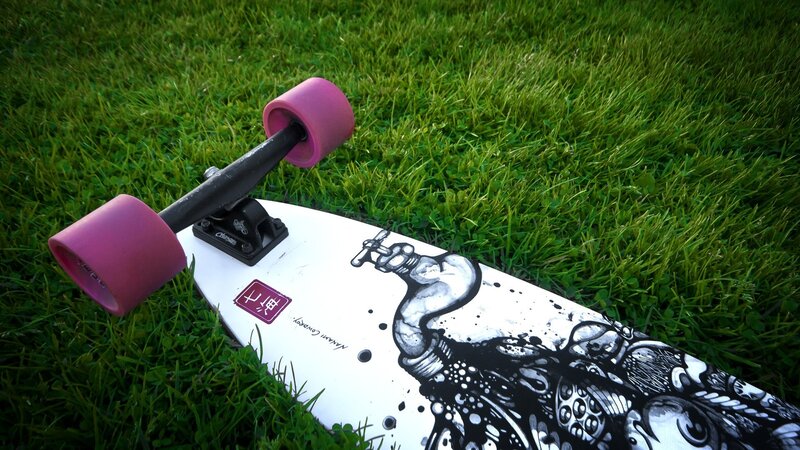 Skateboard on Grass