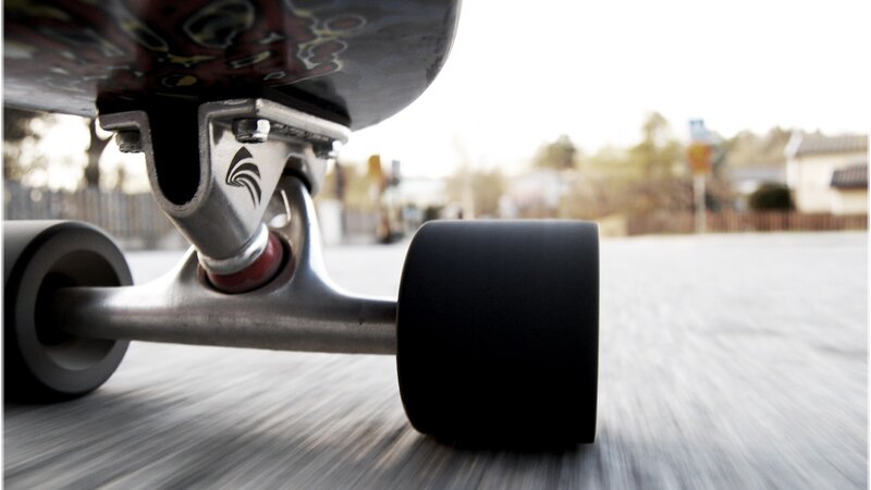 Skateboard Wheels in Motion